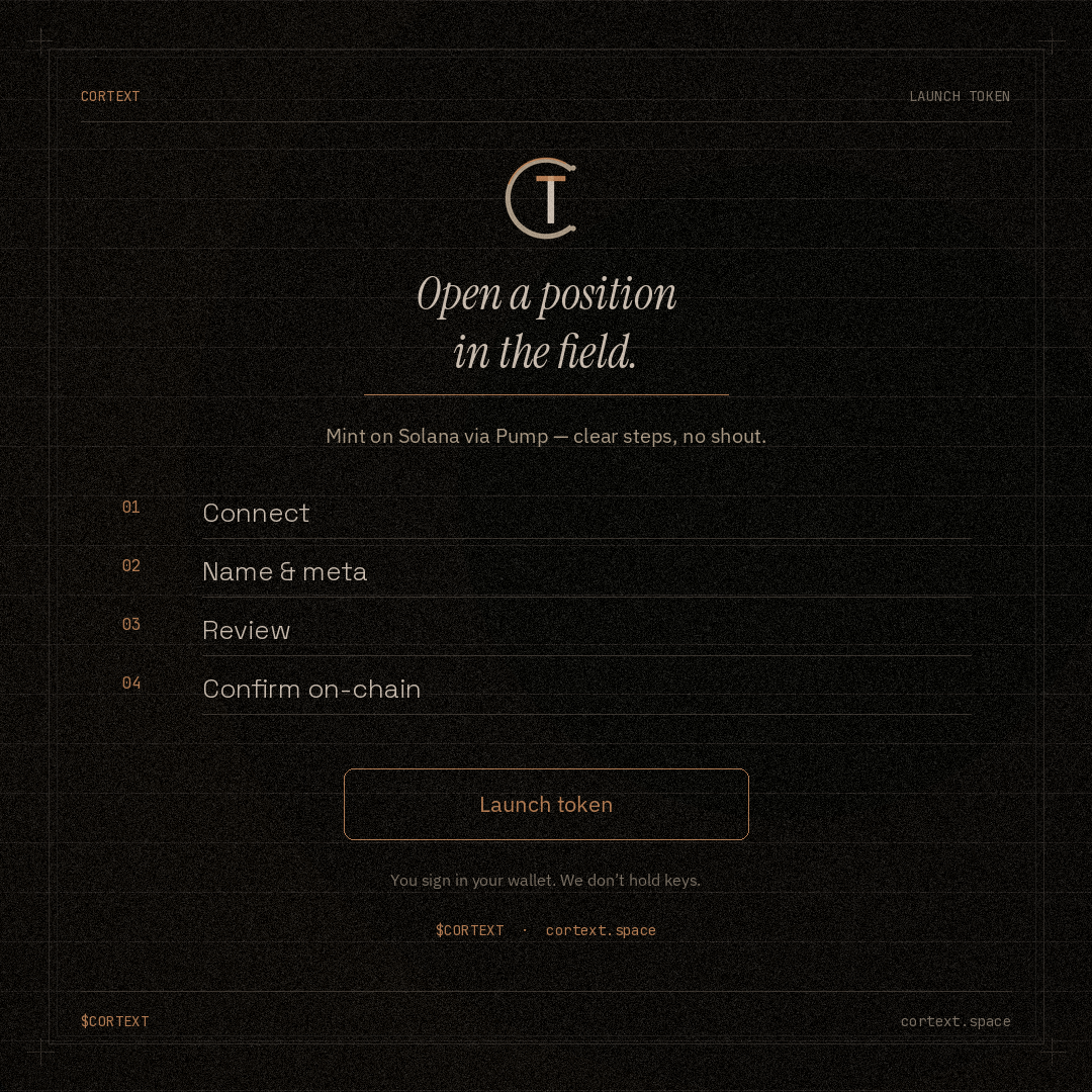 CORTEXT launch token